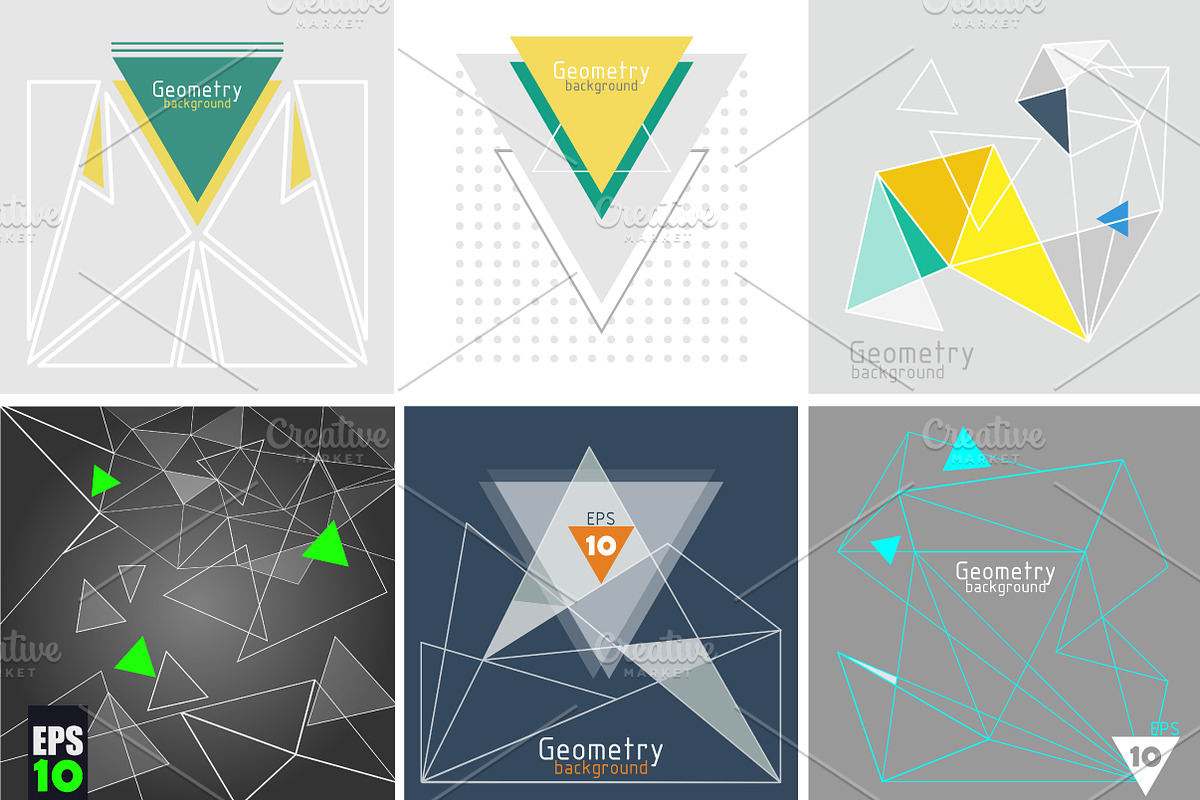 Vector backgrounds with triangle, a Templates & Theme by Librebird