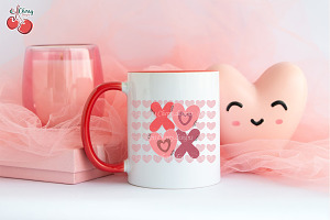 XOXO Hug And Kisses Valentines PNG