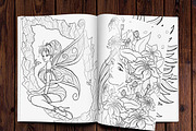 Adult and teen coloring book-part1, an Illustration by Natsuhisui (Thumbnail 4 of 5)
