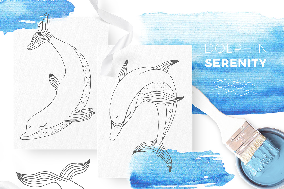 Mermaid Poetry. Lineart & Watercolor, an Illustration by EYWA ART (Photo 8 of 12)
