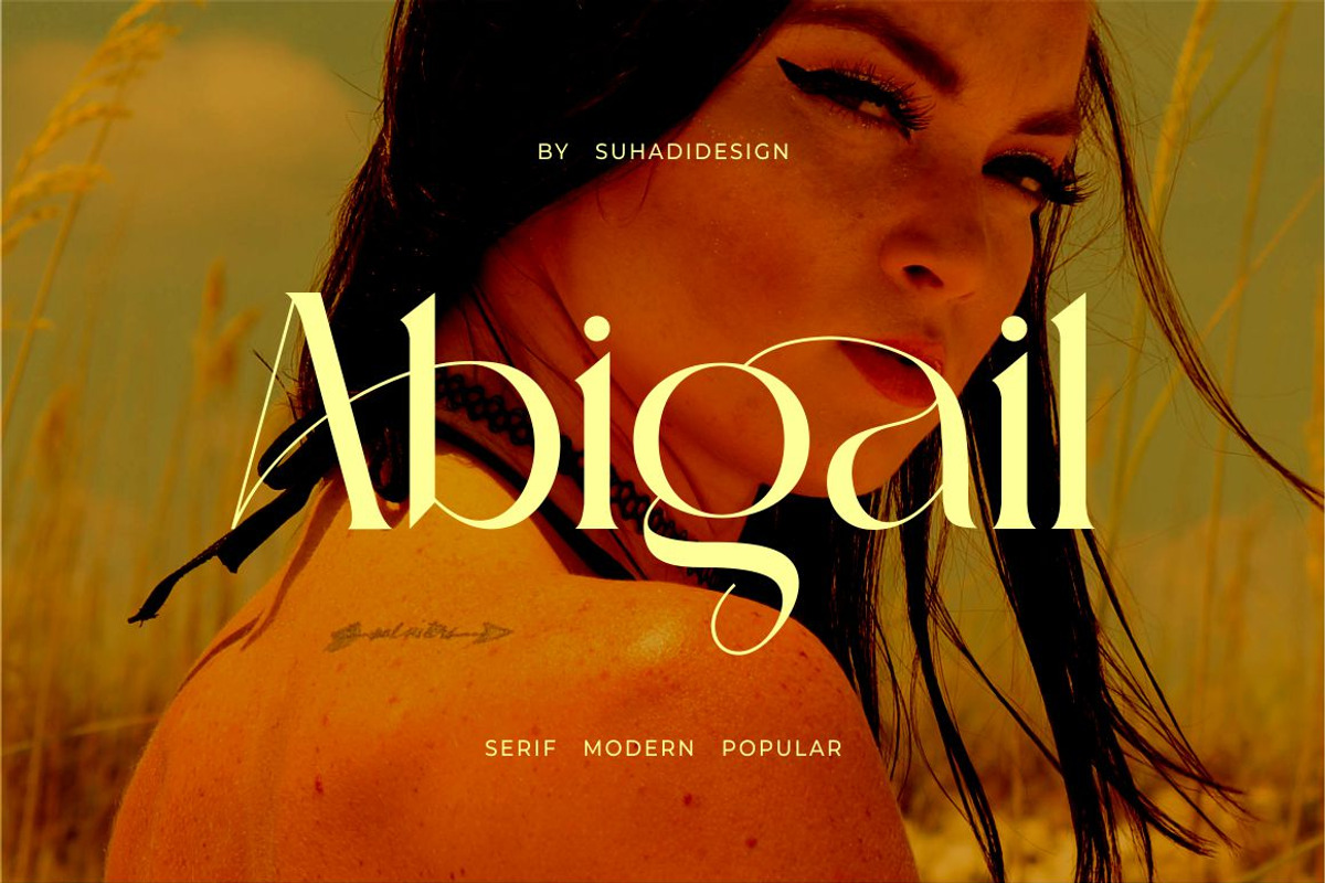 Abigail - Popular Classy Modern Seri, a Serif Font by suhadidesign (Photo 1 of 14)