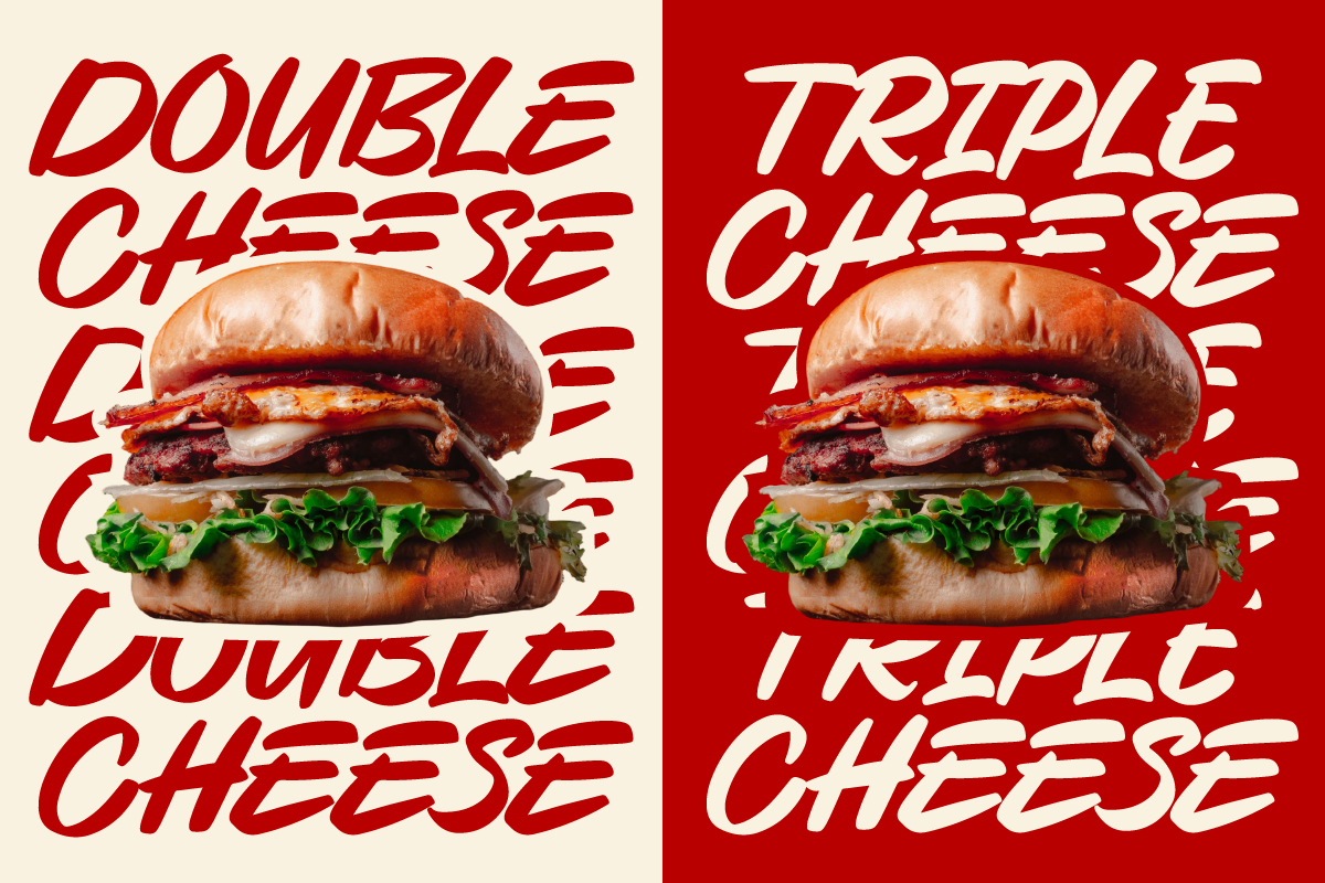 Cheesy Burger Handwritten Bold Font, a Handwritten Font by Ronny Studio (Photo 2 of 9)