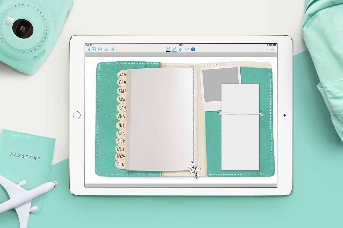 Digital travel journal, a Stationery Template by Kate Snitser (Photo 7 of 7)