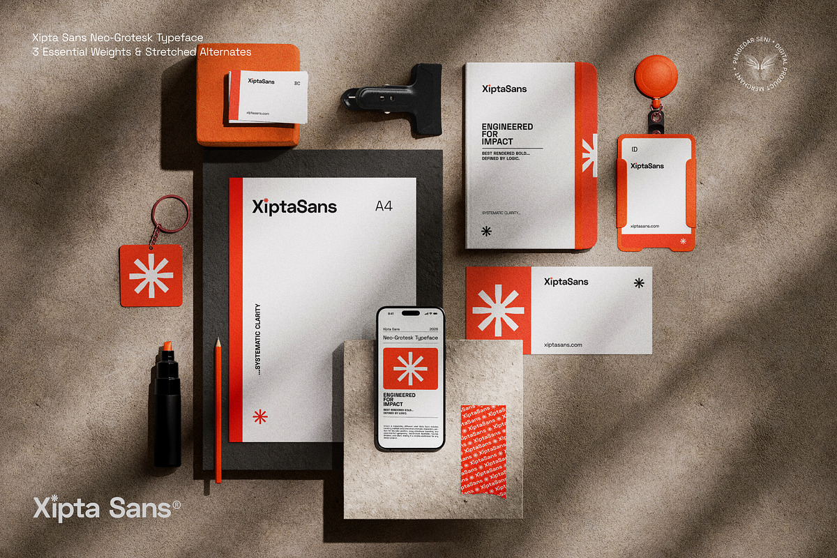 Xipta Sans – Neo Grotesk Typeface, a Sans Serif Font by Pengedar Seni (Photo 4 of 12)