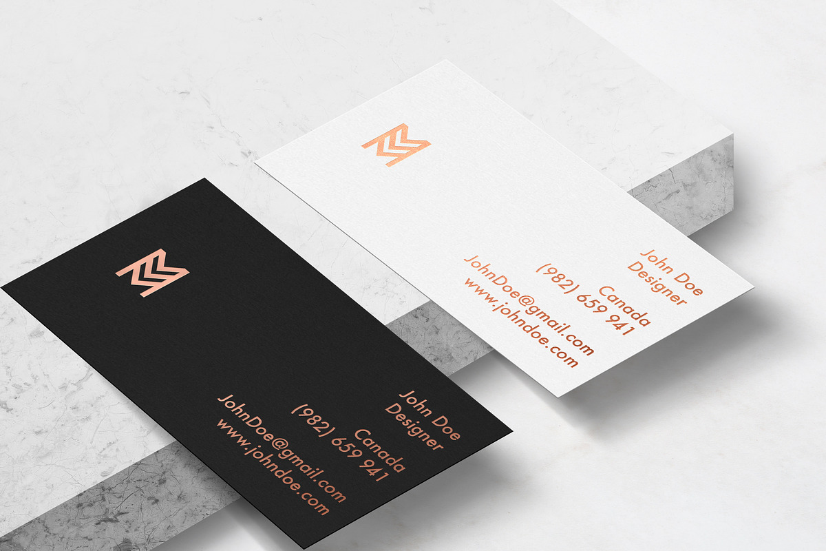 Elegant Business Card mockup, a Print Template by GraphicDash (Photo 1 of 5)