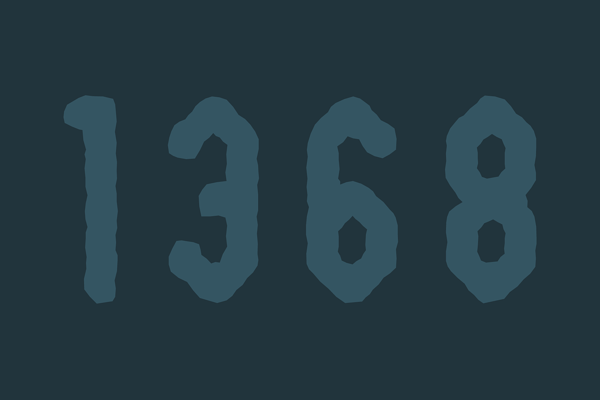 Midgard Eroded Display Typeface, a Sans Serif Font by alpercakici (Photo 10 of 12)