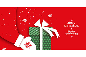Merry Christmas Santa Gift, an Object Graphic by Masherdraws