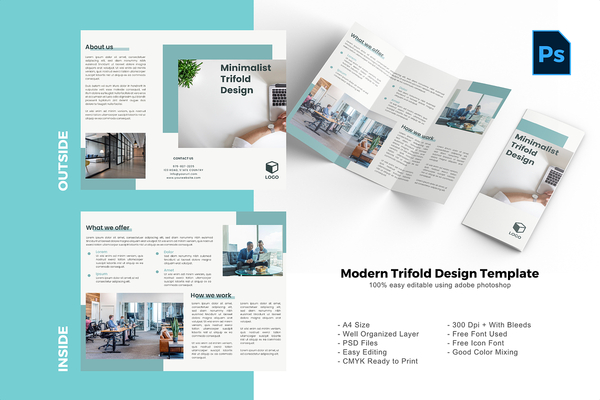 SALE | 36 BUNDLE TRIFOLD BROCHURE, a Brochure Template by rivatxfz (Photo 7 of 37)