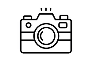 Camera Line Icon, an Icon by Pexelpy
