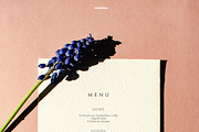 Printable Wedding Menu Template 01, an Invitation Template by Priiiiiiiiiiiiiint ! (Thumbnail 1 of 2)