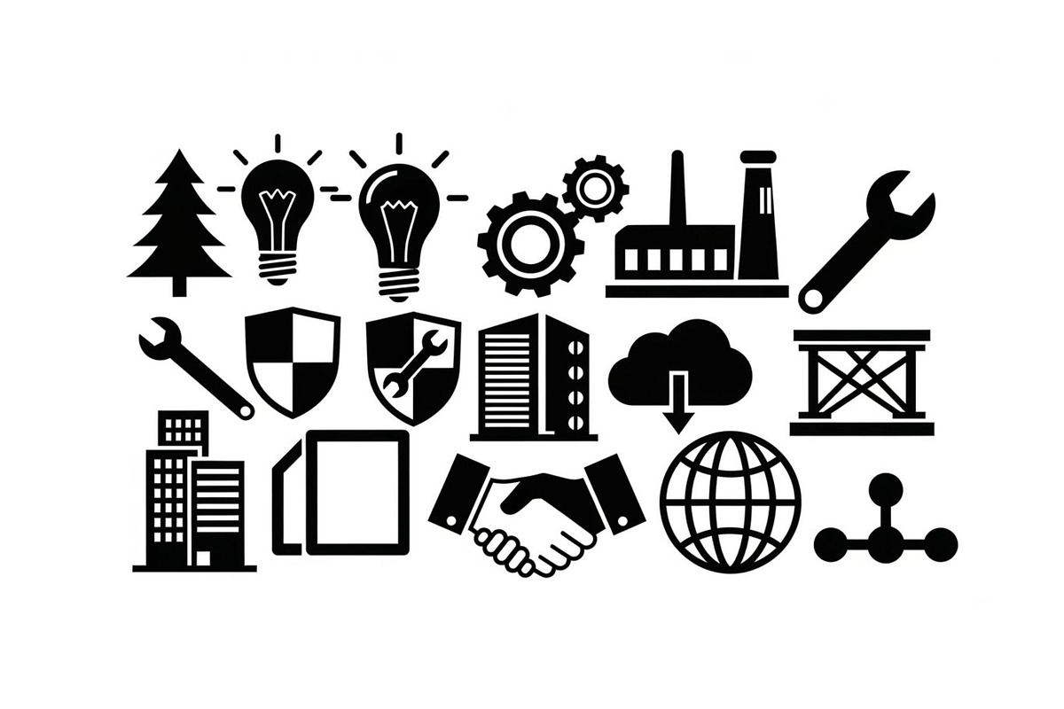 Modern Energy Industry Silhouette, a Graphic by hafijul (Photo 8 of 14)