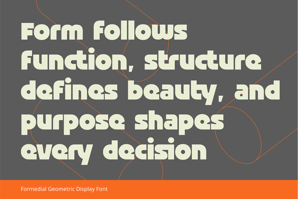 FORMEDIAL - Retro Geometric Display, a Sans Serif Font by Cruizy & Co (Photo 2 of 11)