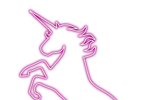 80'S NEON UNICORN