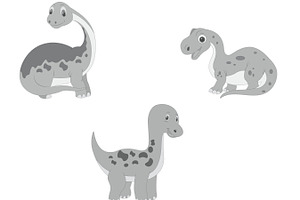 Cartoon Dinosaur Set 4 Procreate