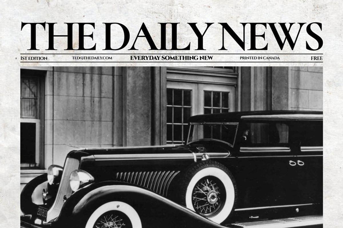 Vintage InDesign Newspaper Template, a Flyer Template by Newspaper Templates (Photo 1 of 12)