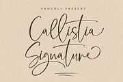 Callistia Signature, a Script Font by Silverdav (Thumbnail 1 of 11)