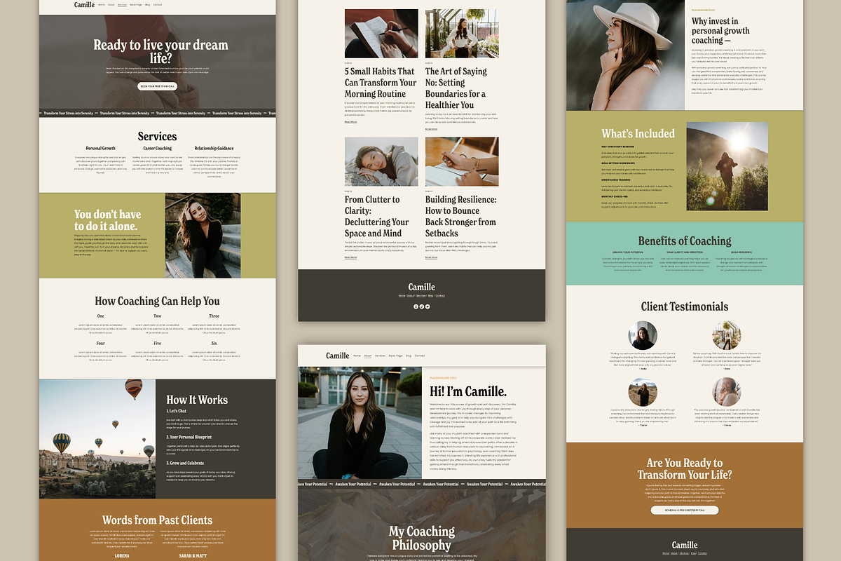 Squarespace Coach Website Template preview 8