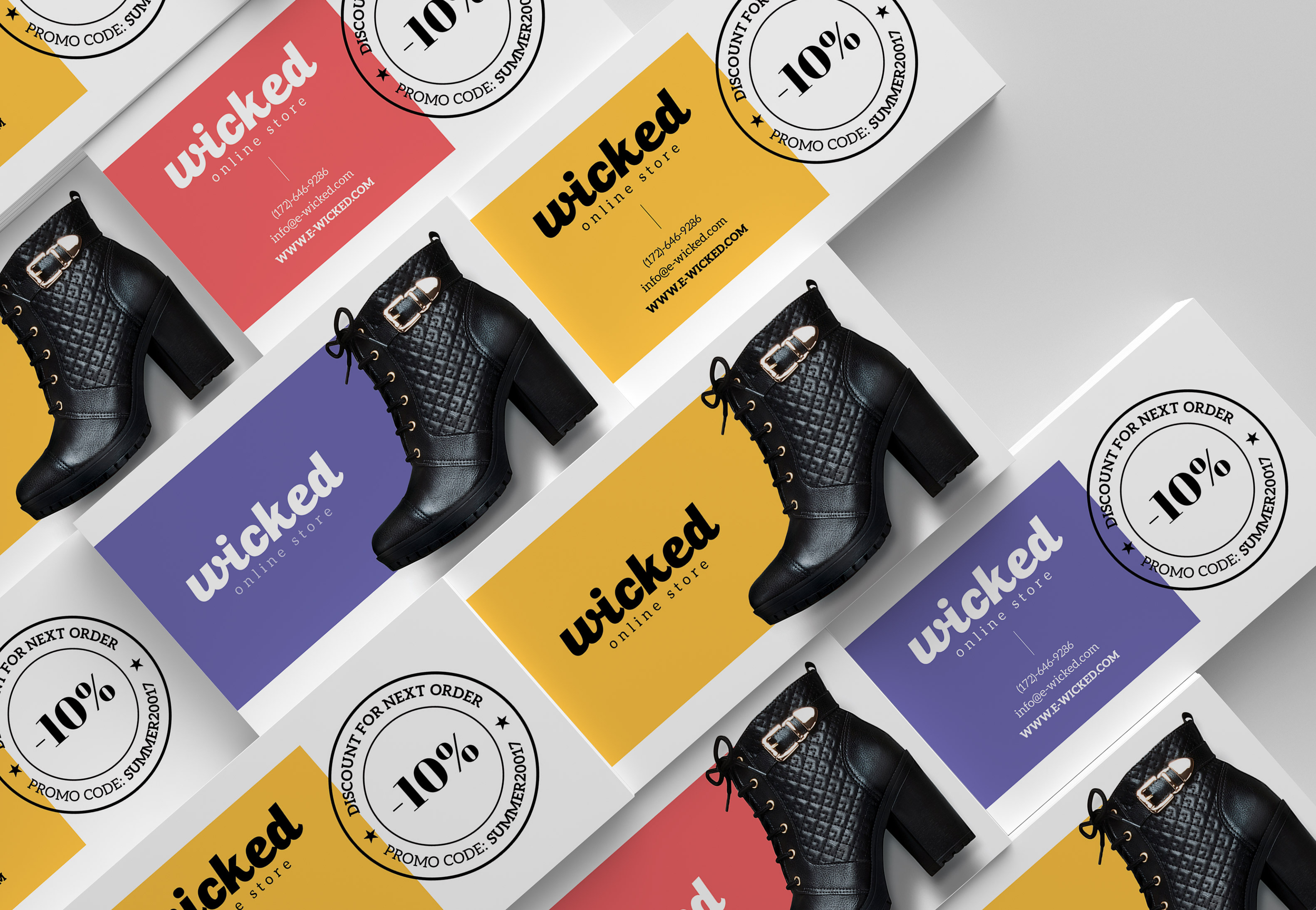 Online Store Business Card Template by Radomir  Creative Market