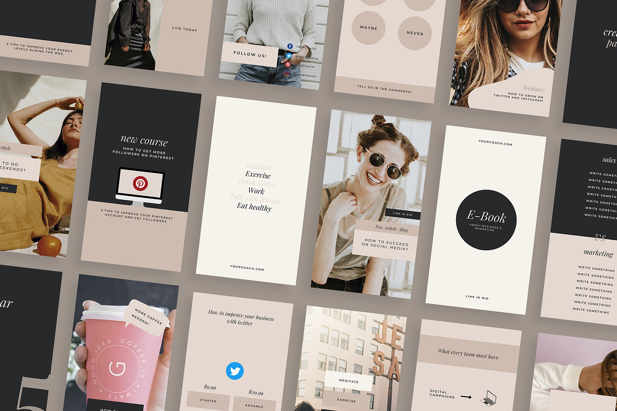 Influencer Coach | Social Media Kit, a Social Media Template by Design District (Photo 2 of 45)