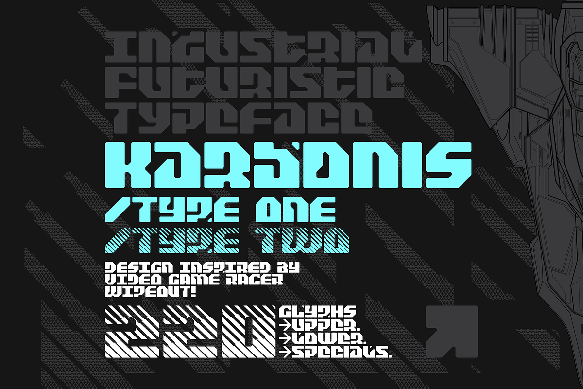 KARBONIS Industrial Futuristic, a Font by Alex-Banks Type (Photo 1 of 5)
