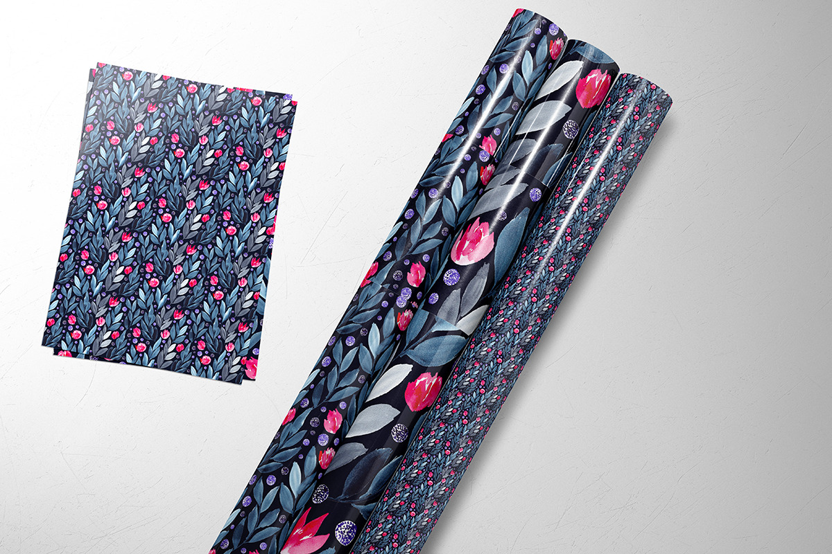 Pink, blue and black, a Pattern Graphic by Anya-D (Photo 4 of 8)