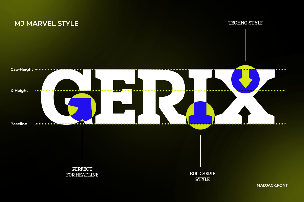Mj.Marvel – Bold Serif, a Serif Font by Madjack.font (Photo 2 of 15)