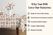 Airmail Postage Stamp Patterns, a Pattern Graphic by Ninterints (Thumbnail 4 of 10)