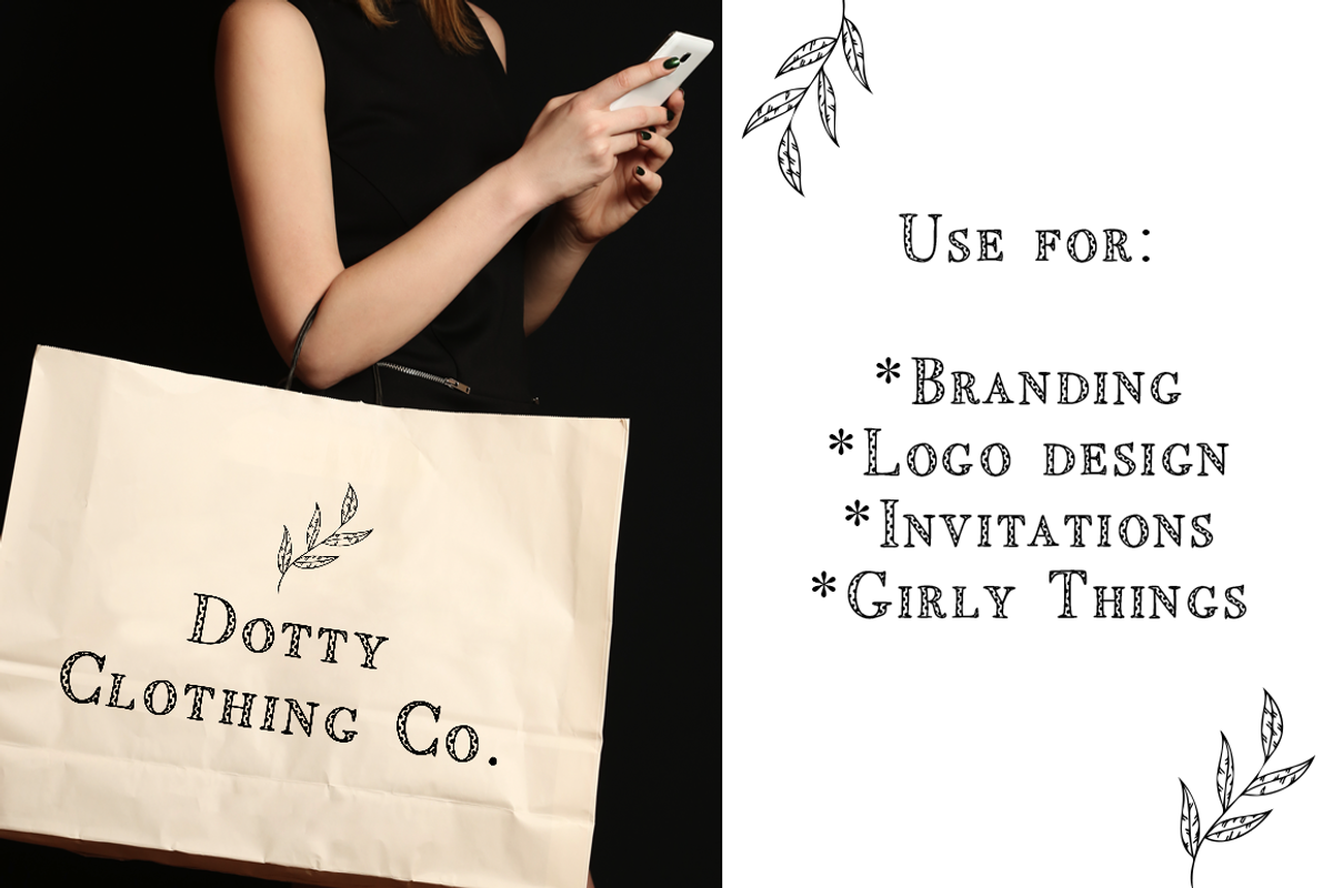 Fancy Pants Dots - Serif Typeface preview 3
