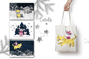 Winter is fun. Illustration set, an Illustration by Noli Molly Store (Thumbnail 7 of 8)