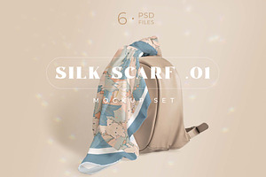 Silk Scarf Smart Object Mockup Set