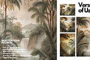 30+ Misty Rainforest Falls Bundle, a Decorative Illustration by Virgo Studio (Thumbnail 5 of 6)