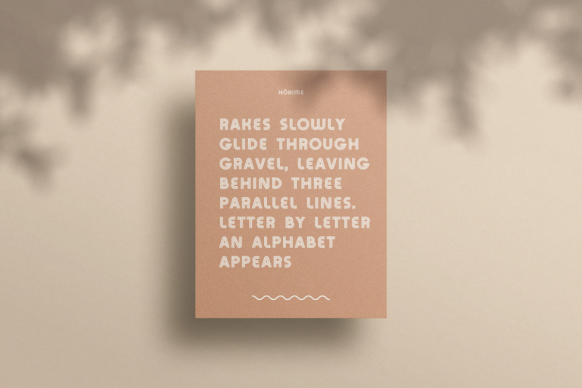 HOKIME - Zen Font With a Retro Vibe, a Sans Serif Font by ME_COLLAGE (Photo 13 of 17)