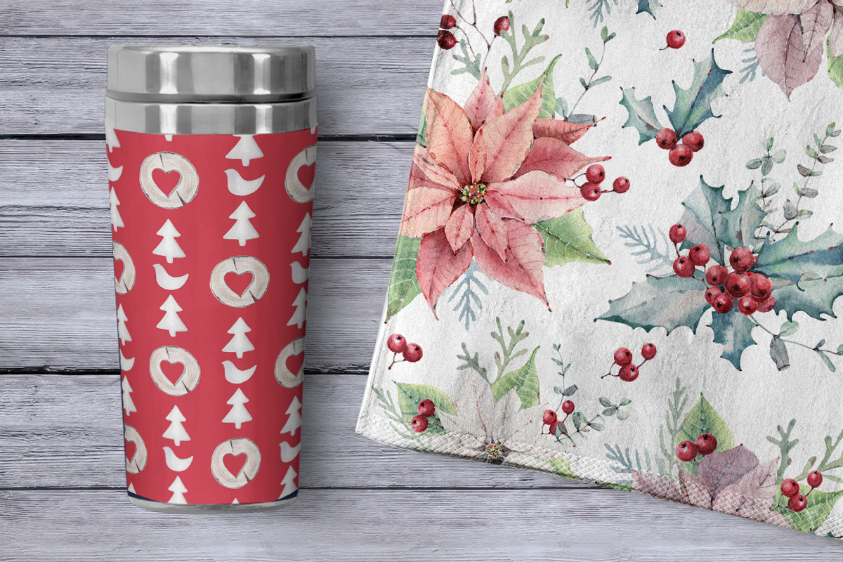 HOLLY JOLLY watercolor set, an Illustration by Lemaris (Photo 5 of 9)