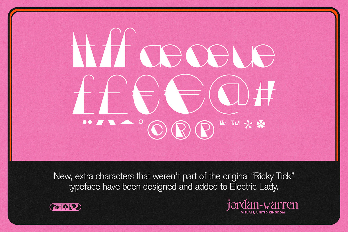 JWV - ELECTRIC LADY, a Sans Serif Font by Jordan Warren Visuals (Photo 7 of 9)