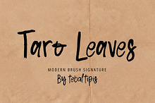 Taro Leaves - Brush Signature