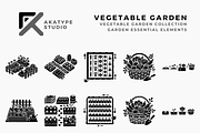 Vegetable Garden Collection, a Solid Icon by Akatype Studio (Thumbnail 1 of 3)