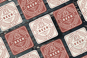 Beer Coaster Mock-up, an Advertising Mockup by zippypixelstudio (Thumbnail 9 of 15)