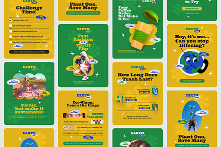 Earth Day Instagram Templates