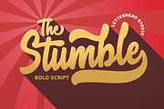 The Stumble - Retro Bold Script, a Script Font by Letterhend Studio (Thumbnail 1 of 9)
