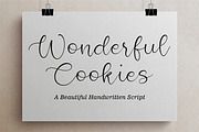Wonderful Cookies Handwritten Font, a Script Font by Balpirick Studio (Thumbnail 1 of 6)