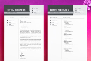 Resume Template Officer CV Design