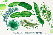Palm and Banana Leaves Patterns, a Pattern Graphic by Graphobia (Thumbnail 2 of 7)