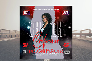 Church Conference Flyer, a Flyer Template by Poushe Design
