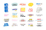 Girl Power Clipart & Quotes BUNDLE, a Graphic by Ruslana Lubenets (Thumbnail 31 of 53)