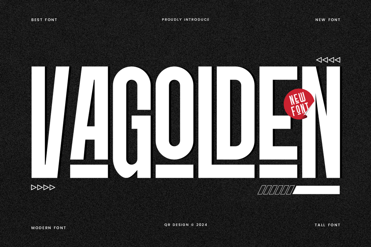 Vagolden - Modern Condensed Sans, a Sans Serif Font by QR Design Studio (Photo 1 of 7)