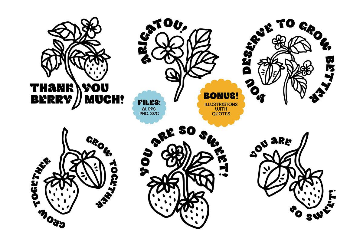 Hand Drawn BOTANICAL BERRIES, an Object Graphic by Artflorara (Photo 8 of 9)