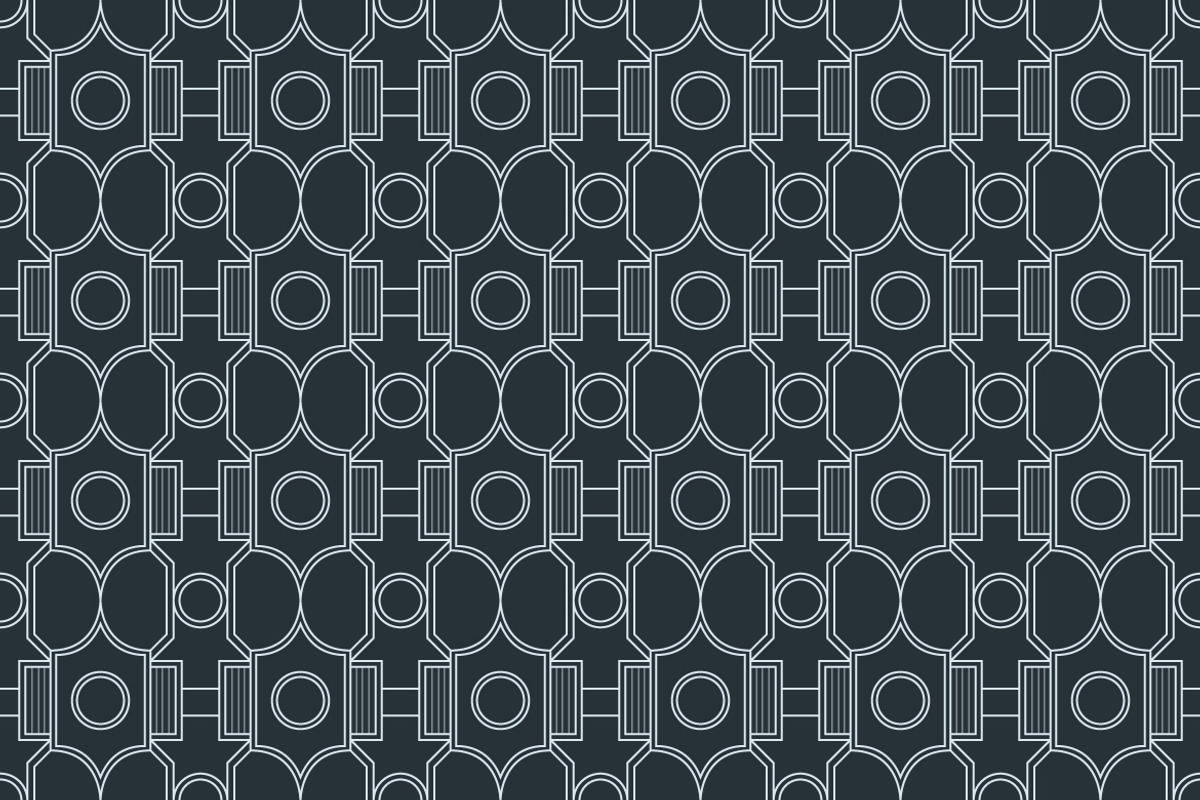 Abstract Geometric Monoline Pattern, a Pattern Graphic by Mightyfire