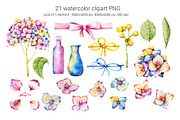 Hydrangea clipart, flower patterns, an Illustration by Artmanata (Thumbnail 2 of 18)