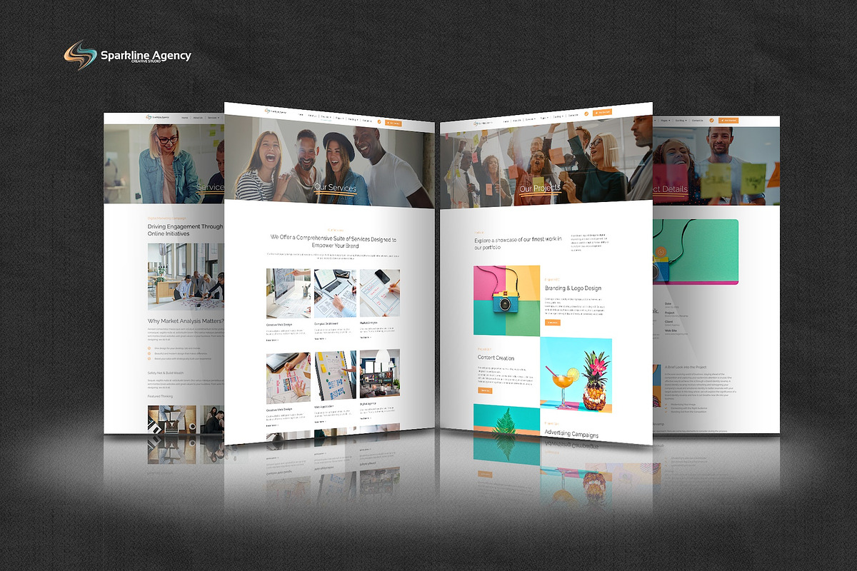 Sparkline -Elementor Pro Kit, a Websites & App Template by Select Agency Designs (Photo 7 of 9)
