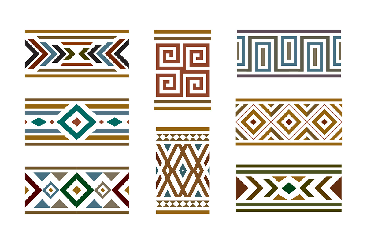 Pattern Ethnic Geometric Border, a Pattern Graphic by Saba Vector (Photo 1 of 3)